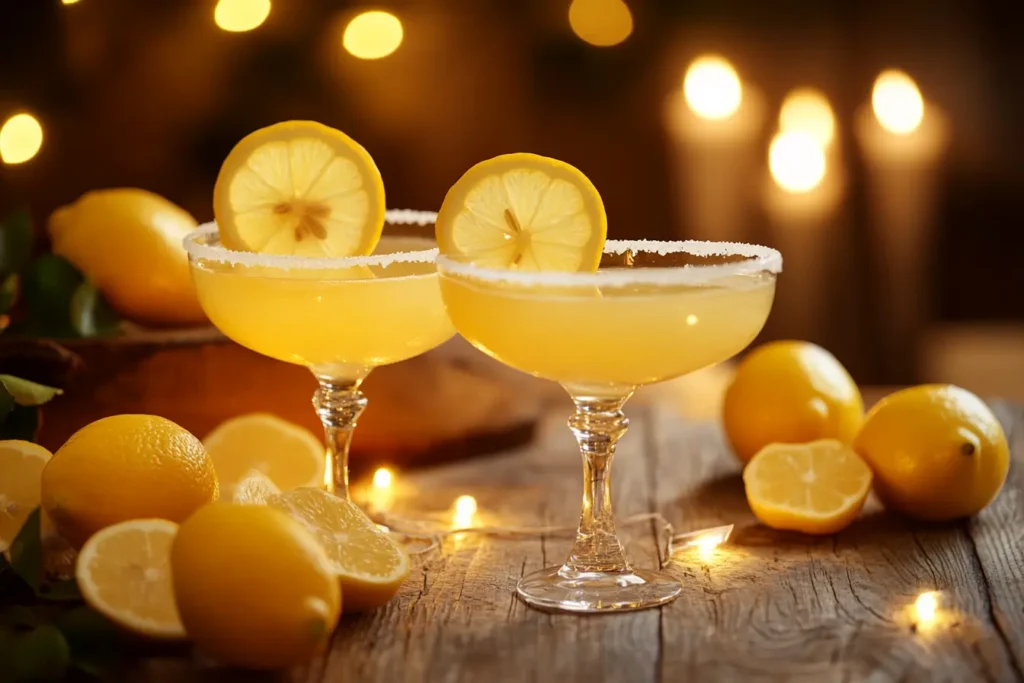 What are lemon drop shots made of?