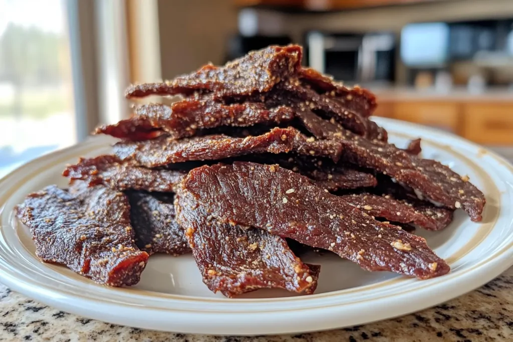 How long should I dehydrate ground deer jerky?