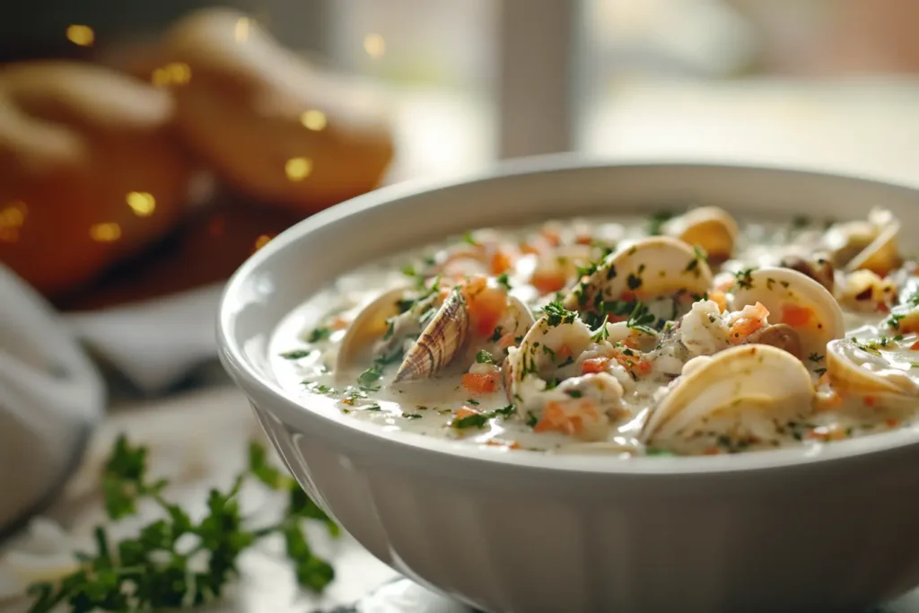 Dukes clam chowder